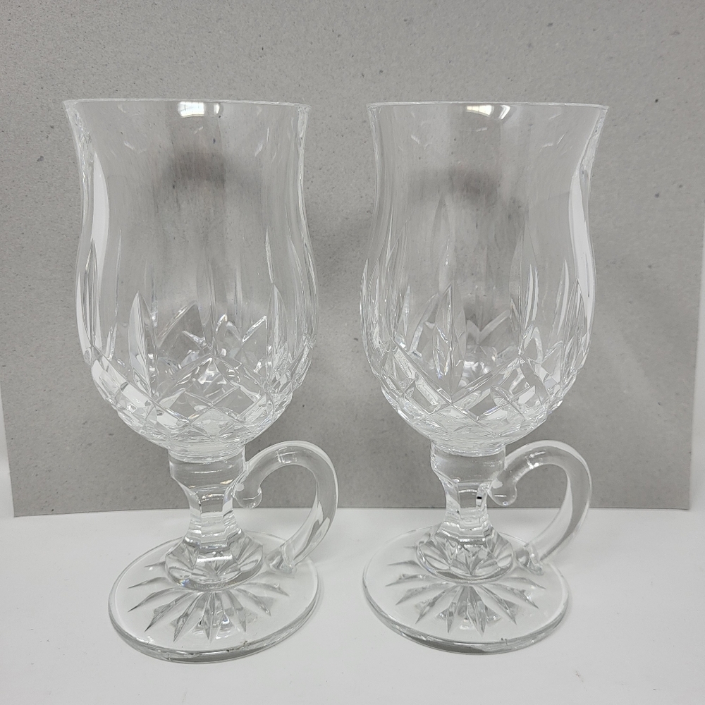 Waterford‎ Lismore Irish Coffee Glass 8-oz, Set of 2 Crystal Elegant Fine Dining
